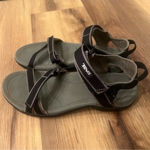 Black Teva Velcro Sandals